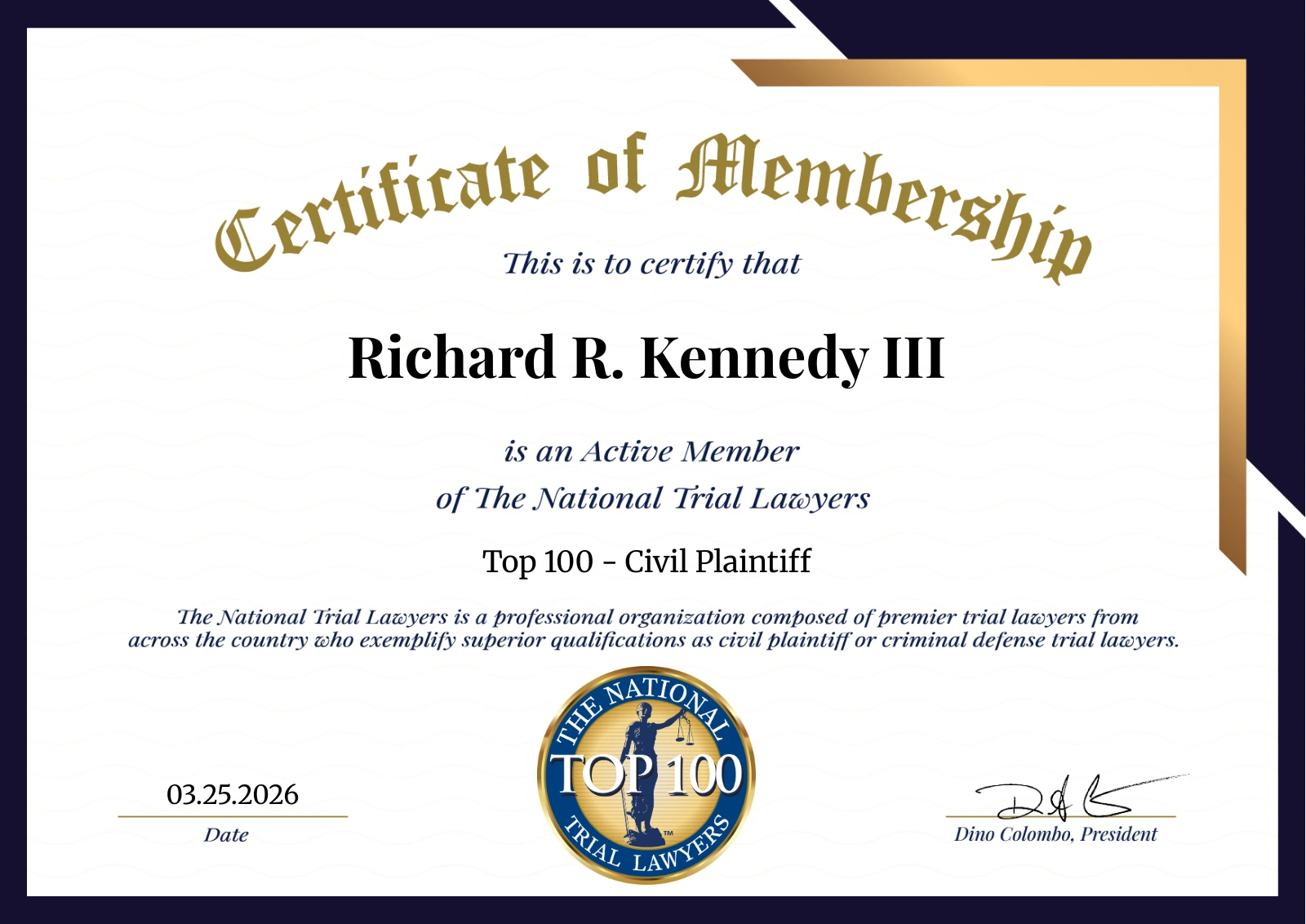 Richard_Kennedy_certificate