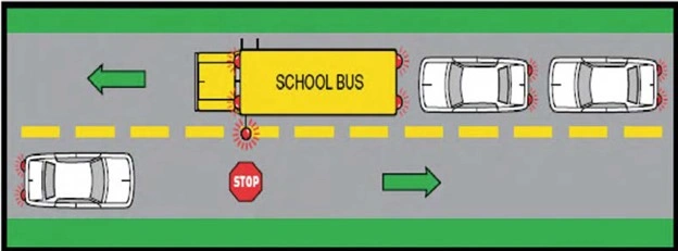School-Bus-on-two-lane-road-1